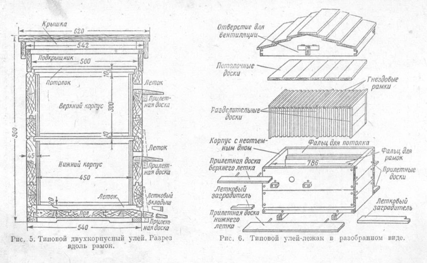 Схема изготовления двухкорпусного улья