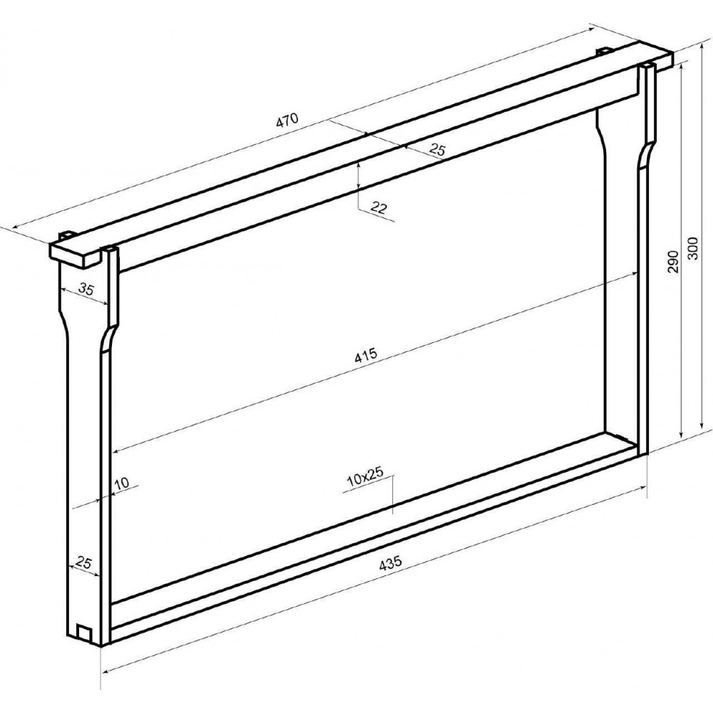 Размер рамки Дадан 300 для улья