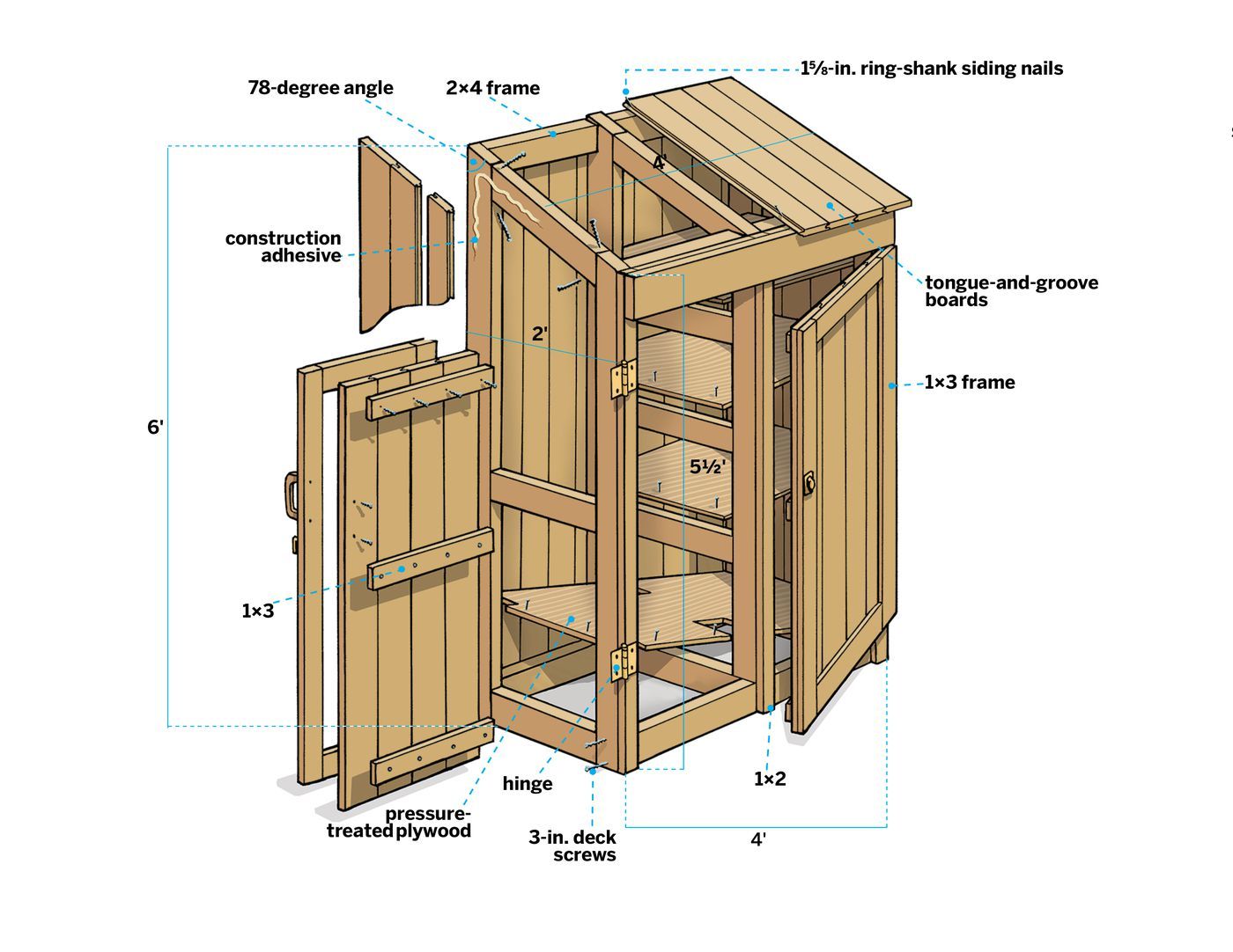 Garden Shed чертеж