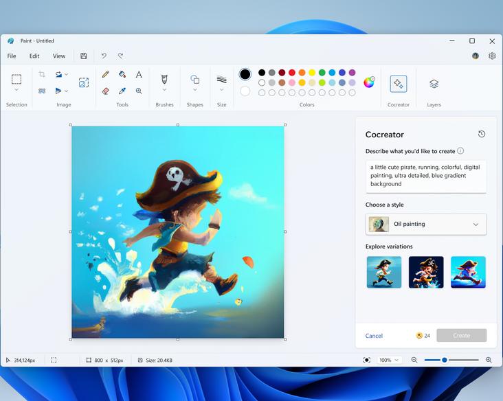 MS Paint с нейросетями станет доступен каждому: новые функции Cocreator и LiveCanvas